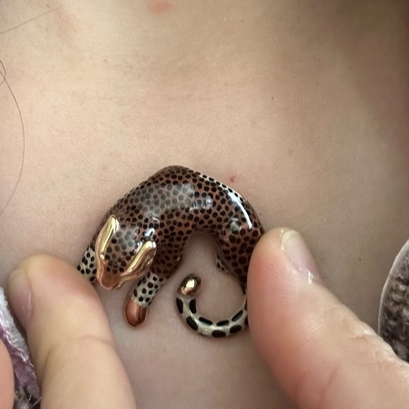 SLC 14 gold with enamel Leopard charm - Picture 4 of 4